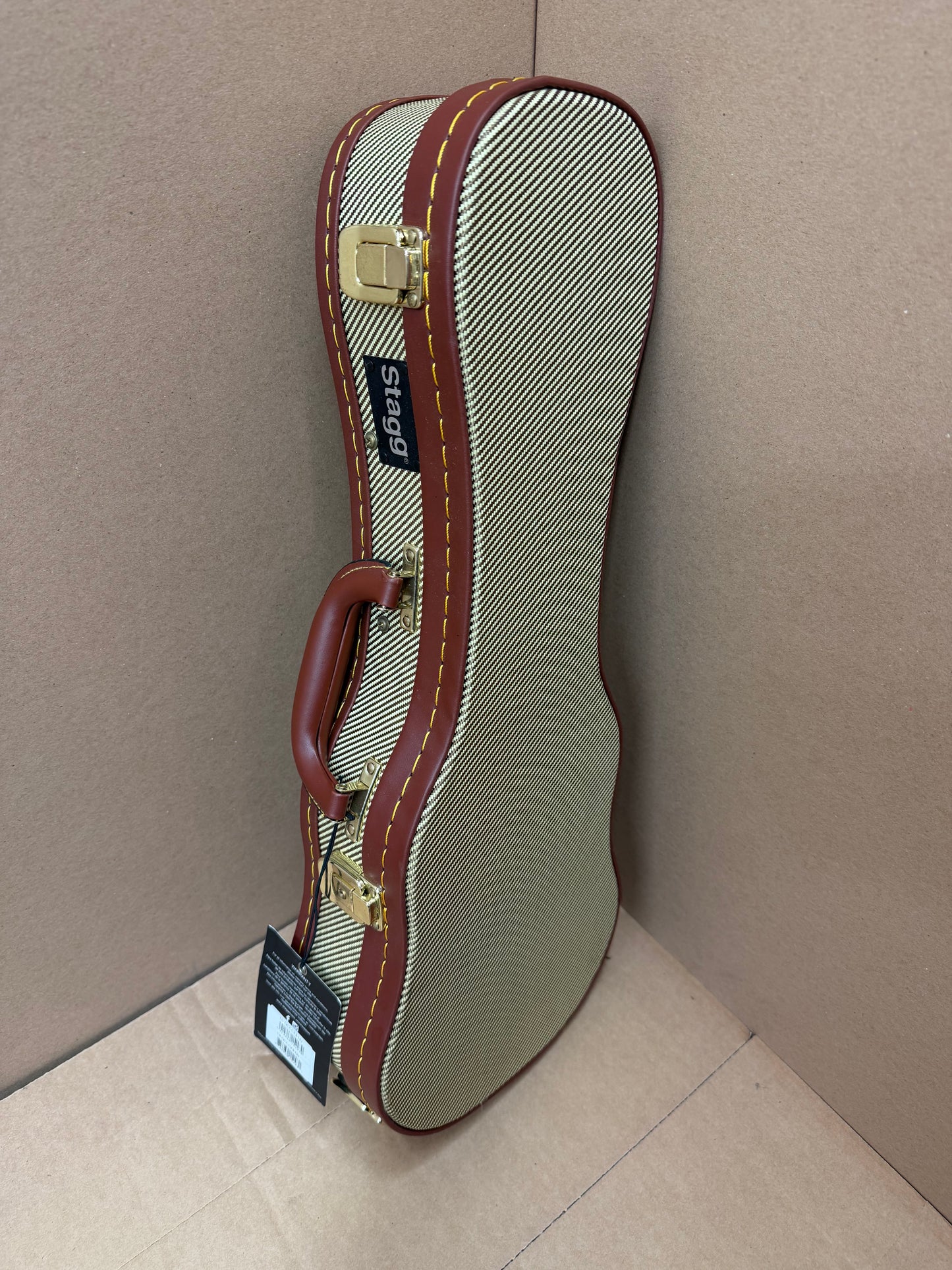 Stagg GCX‑UKS Vintage‑Style Soprano Ukulele Case - B-Stock
