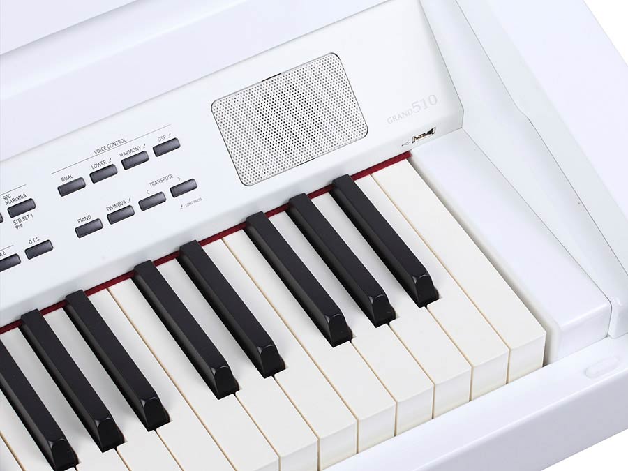 Medeli GRAND510 Digital Baby Grand Piano - White