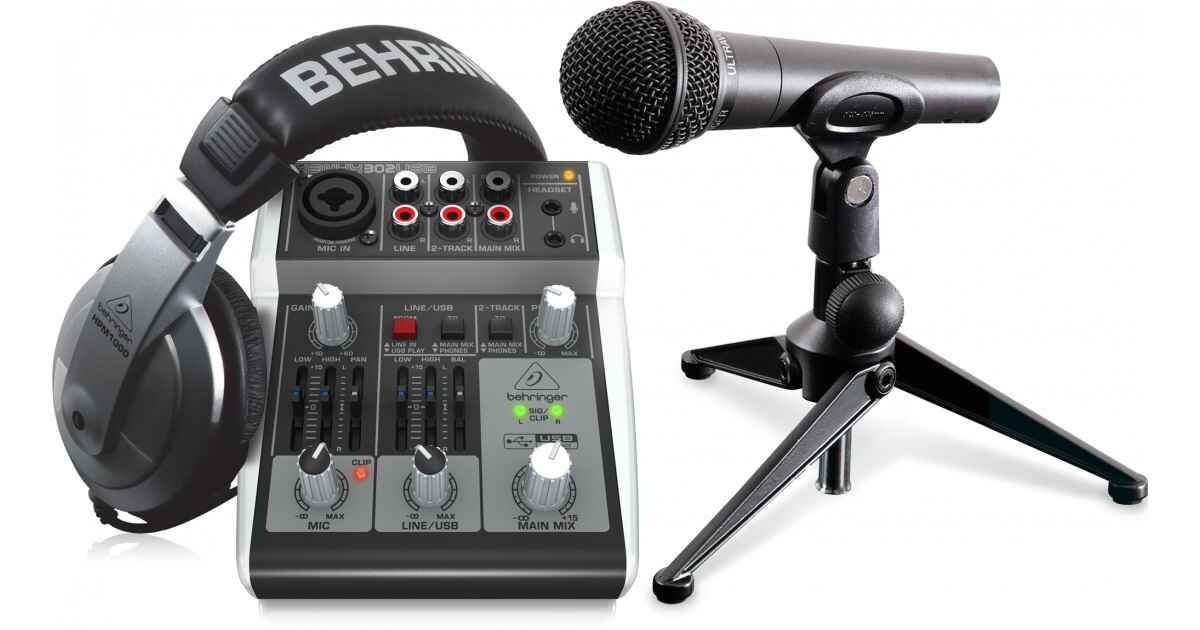 BEHRINGER HEADPHONE/MIC/INTERFACE BUNDLE - Music Planet New Zealand