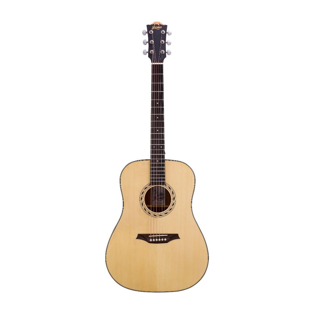 Bromo BAB1 Dreadnought Acoustic Guitar - Natural - Music Planet New Zealand