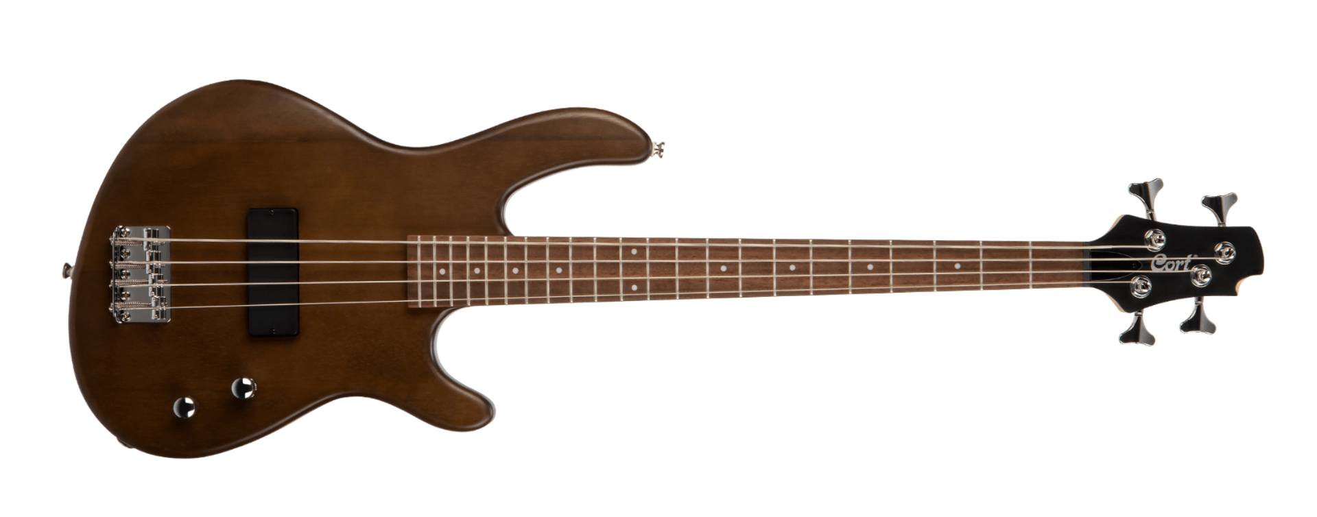 Cort C Junior OPW Short Scale Bass Guitar - Walnut | Music Planet NZ