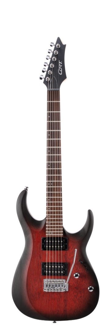 CORT X SERIES ELECTRIC OPEN PORE BLACK CHERRY BURST - Music Planet New Zealand