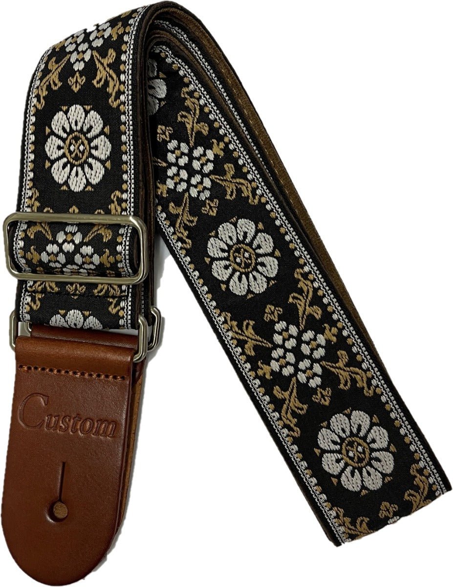 CUSTOM GT01 FLORAL STRAP BEIGE/WHITE - Music Planet New Zealand