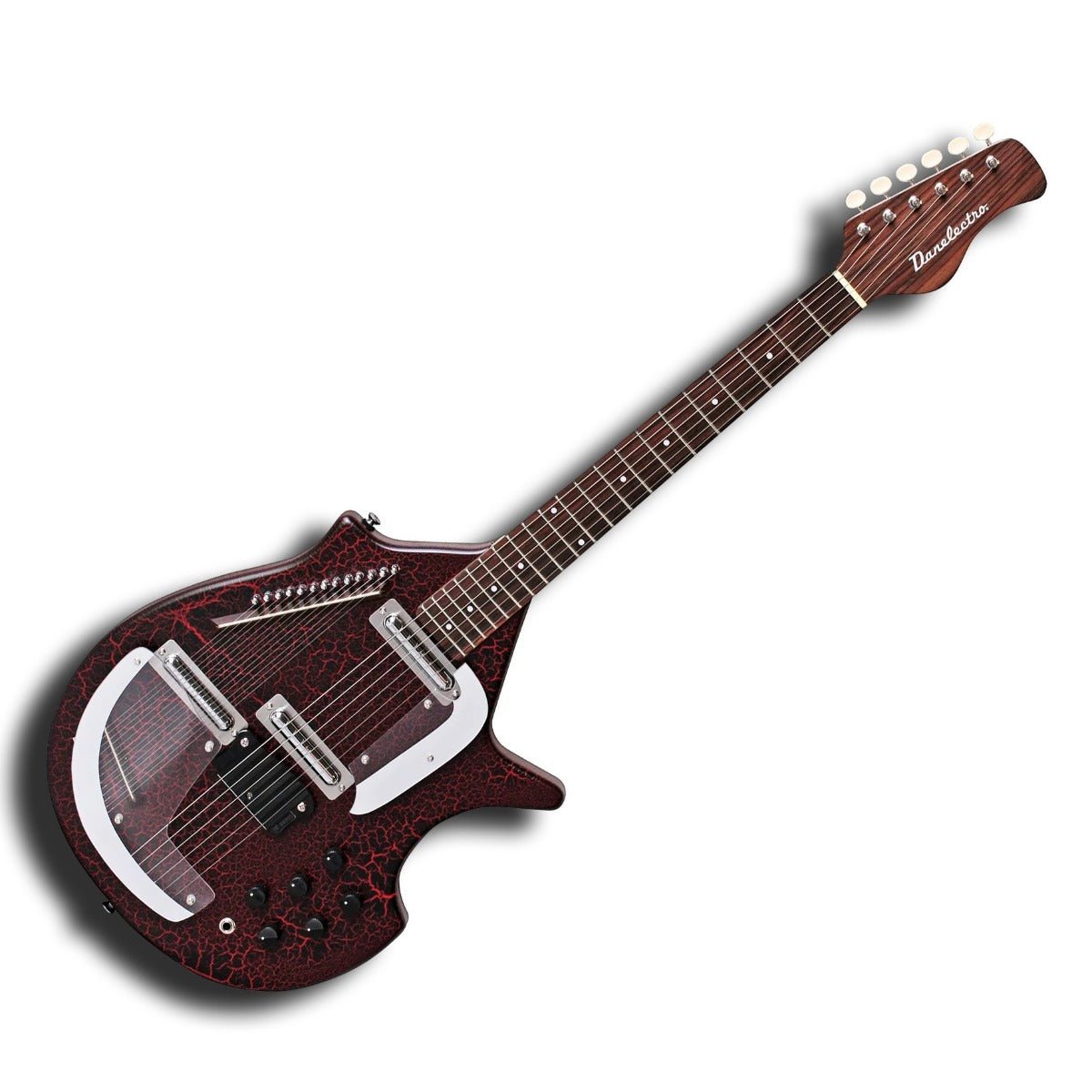 DANELECTRO SITAR RED CRACKLE - Music Planet New Zealand
