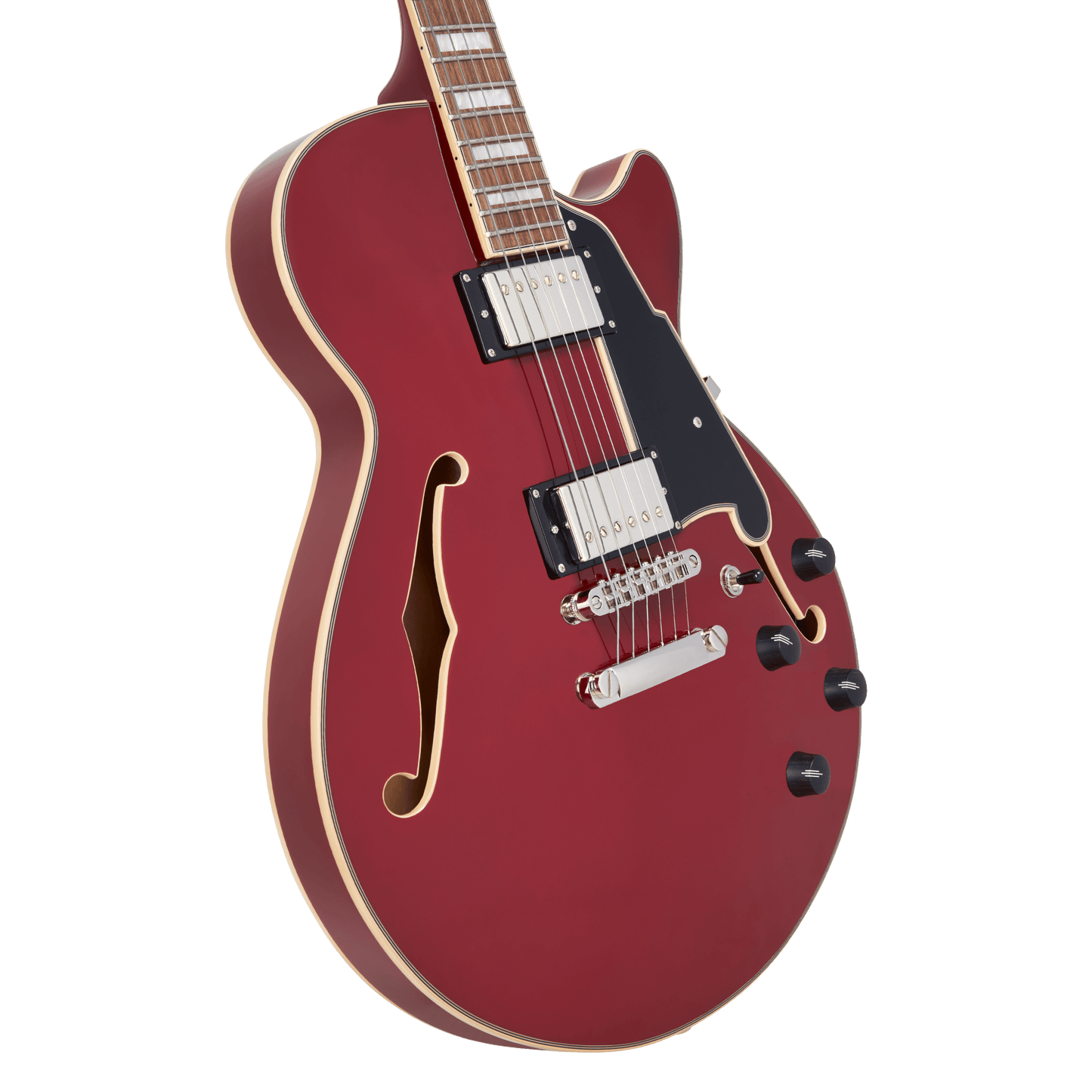 D’Angelico Premier SS Semi - Hollow Electric Guitar - Burnt Red - Music Planet NZ