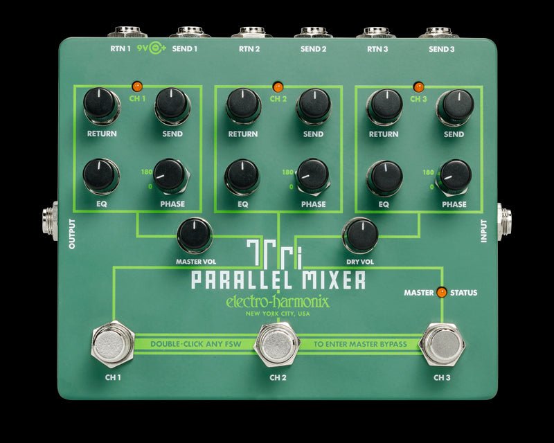 ギター Tri PARALLEL MIXER electro harmonics Electro-Harmonix Tri Parallel Mixer | Music Planet NZ