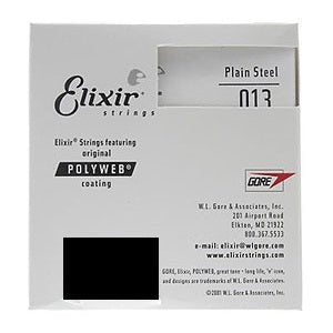 ELIXIR SINGLE PLAIN STEEL 013 STRING - Music Planet New Zealand