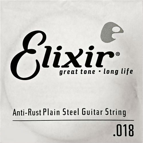 ELIXIR SINGLE PLAIN STEEL 018 STRING - Music Planet New Zealand