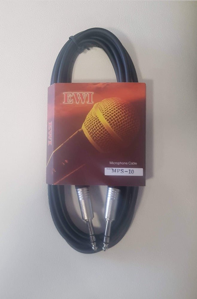 EWI 1/4 TRS JACK TO 1/4 TRS JACK 10 FT - Music Planet New Zealand