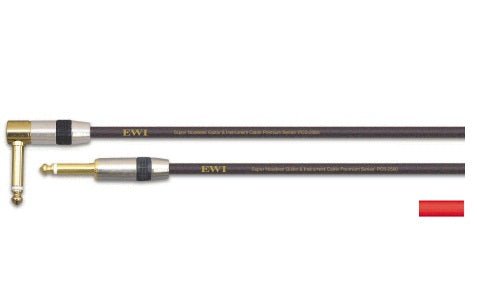 EWI JACK - JACK 20 FT RIGHT ANGLED RED - Music Planet New Zealand