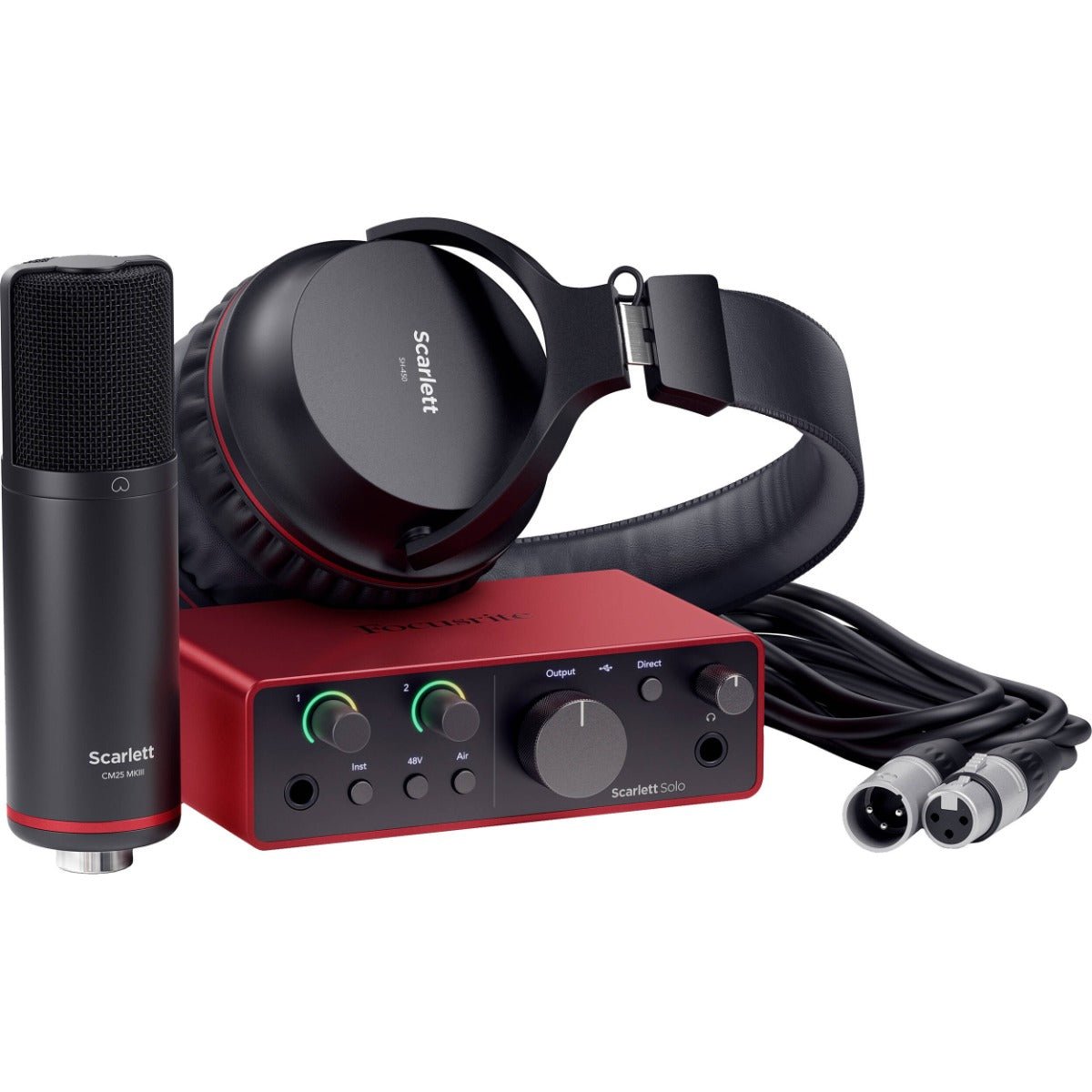 FOCUSRITE SCARLETT SOLO MK4 STUDIO PACK - Music Planet New Zealand