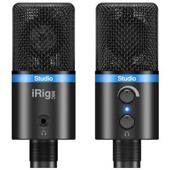 IK MULTIMEDIA IRIG MIC STUDIO BLACK - Music Planet New Zealand