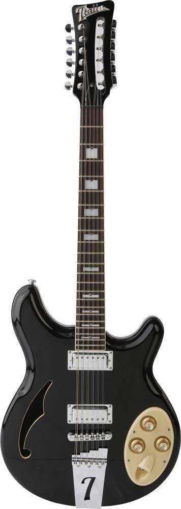 ITALIA RIMINI 12 STRING GUITAR IN BLACK - Music Planet New Zealand