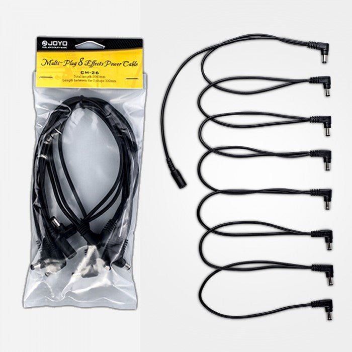 JOYO 26CM 8 WAY DAISY CHAIN CABLE - Music Planet New Zealand