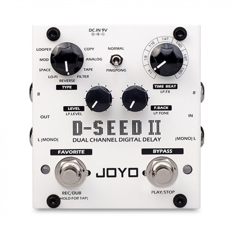 Joyo D Seed 2 Dual Digital Delay - Guitar & Bass Effects | Music