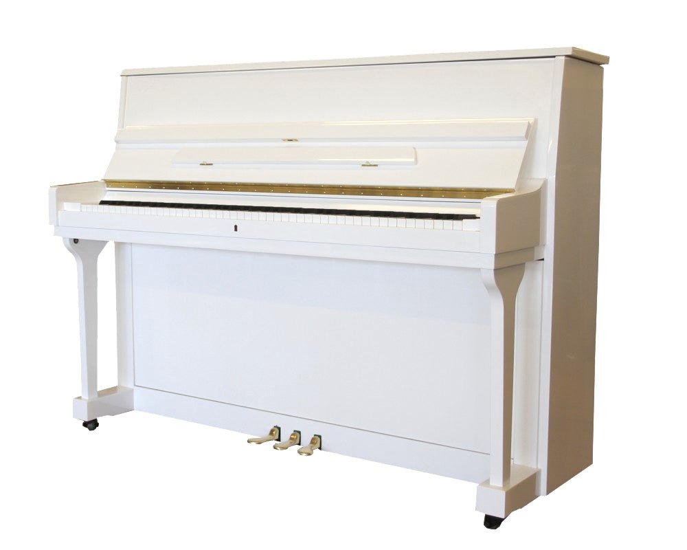 KOHLER 132CM UPRIGHT PIANO WHITE - Music Planet New Zealand