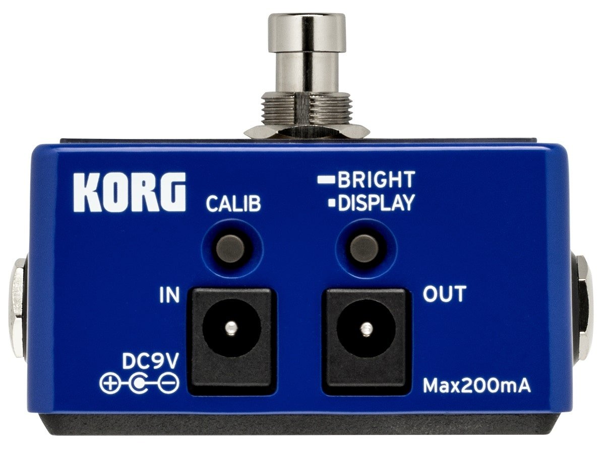 KORG PITCHBLACK CHROMATIC PEDAL TUNER BLUE - Music Planet New Zealand