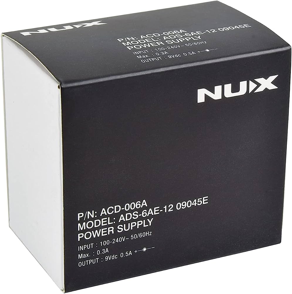 NUX SWITCHABLE POWER SUPPLY 9V 500MA - Music Planet New Zealand