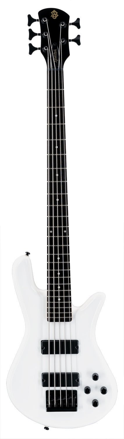 Spector Performer 5 String Bass Guitar in White Gloss | Music