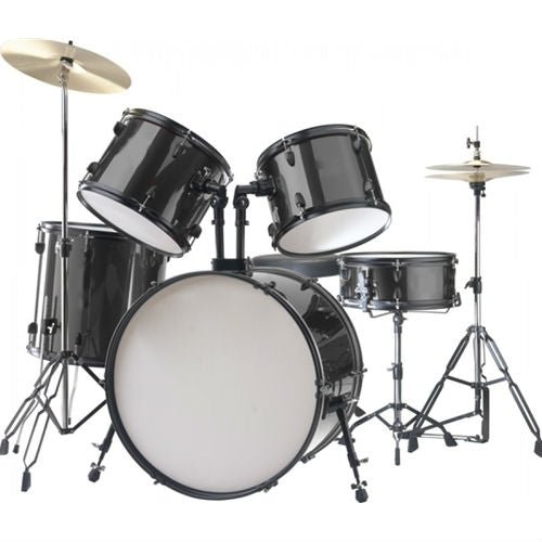 STAGG 5 PIECE DRUM SET 22 KICK BLACK - Music Planet New Zealand
