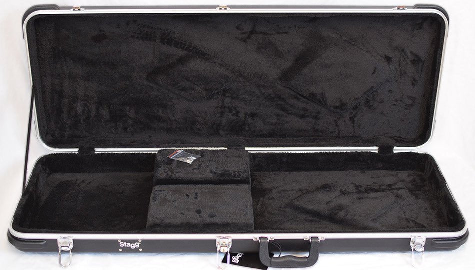 STAGG ABS STD RECTANGULAR ELECTRIC CASE - Music Planet New Zealand