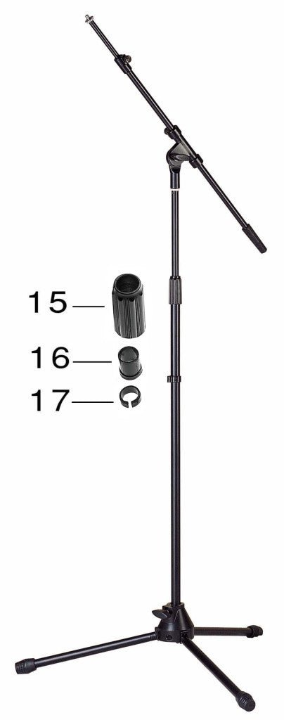 STAGG MIS2024BK MIC BOOM STAND - HEAVY - Music Planet New Zealand