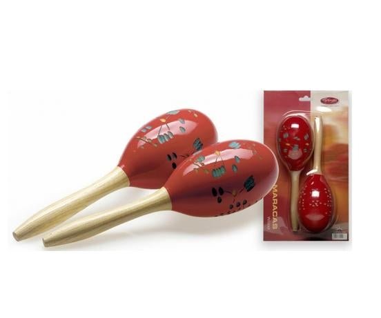 STAGG MRW - 29 WOOD MARACAS 29CM RED - Music Planet New Zealand
