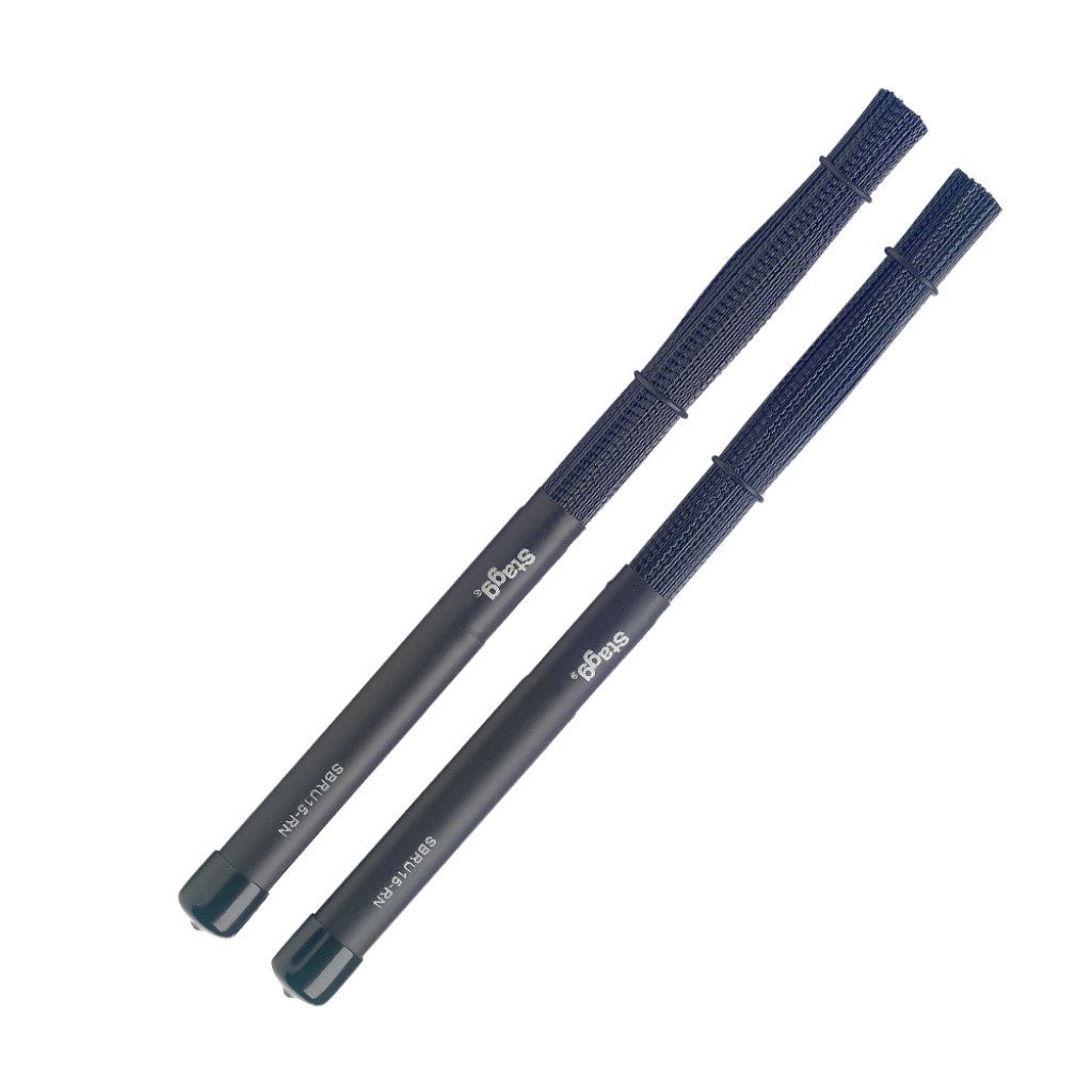 STAGG NYLON BRUSHES WITH RUBBER HANDLE - Music Planet New Zealand