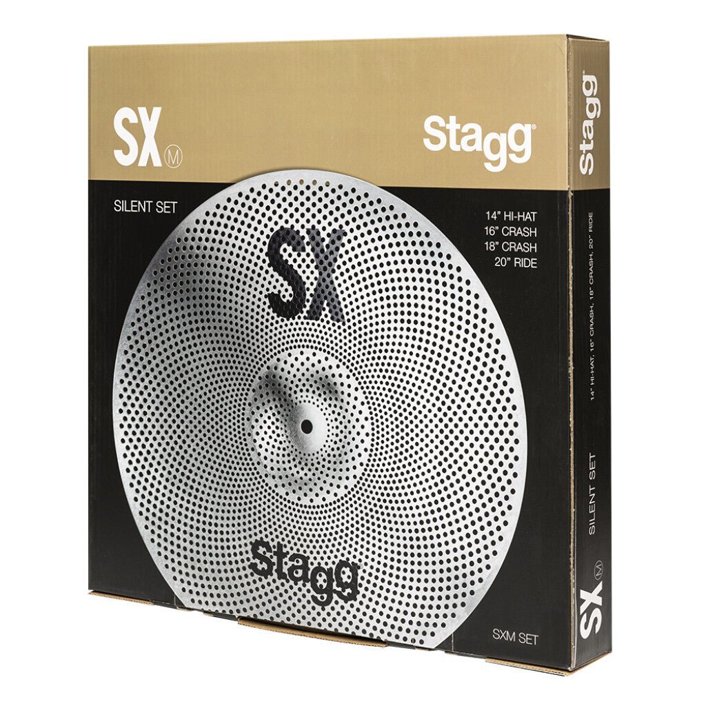 STAGG SILENT PRACTICE CYMBAL SET AND BAG - Music Planet New Zealand