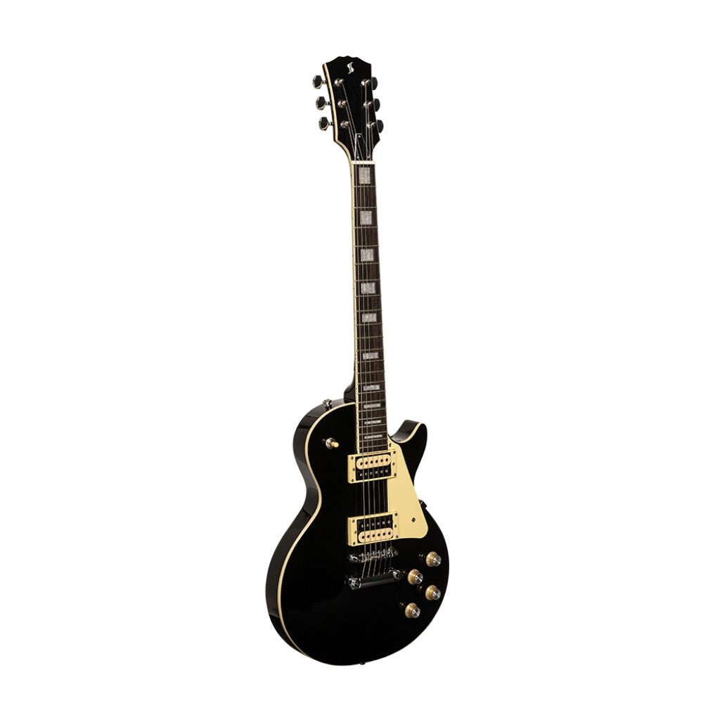 STAGG STANDARD SERIES LES PAUL IN BLACK - Music Planet New Zealand