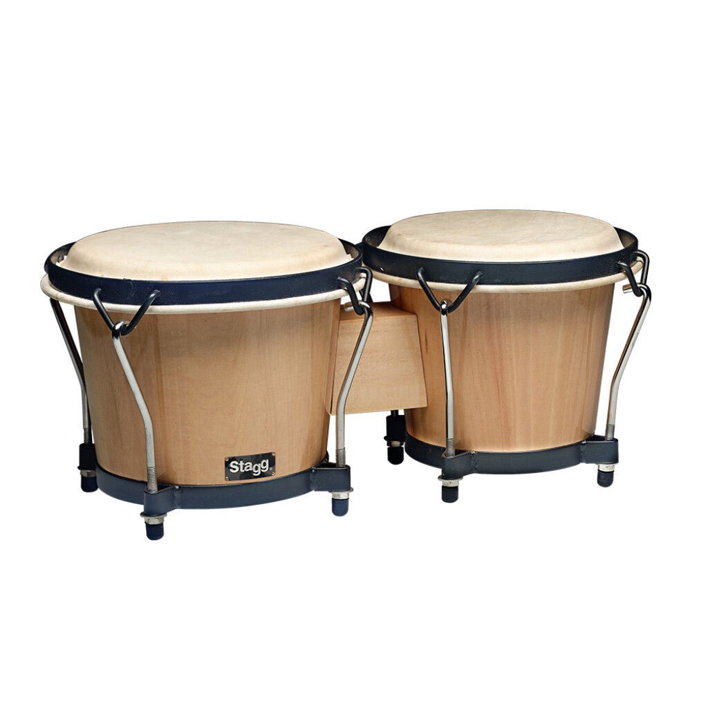 STAGG WOOD BONGO 7" + 6" NATURAL - Music Planet New Zealand