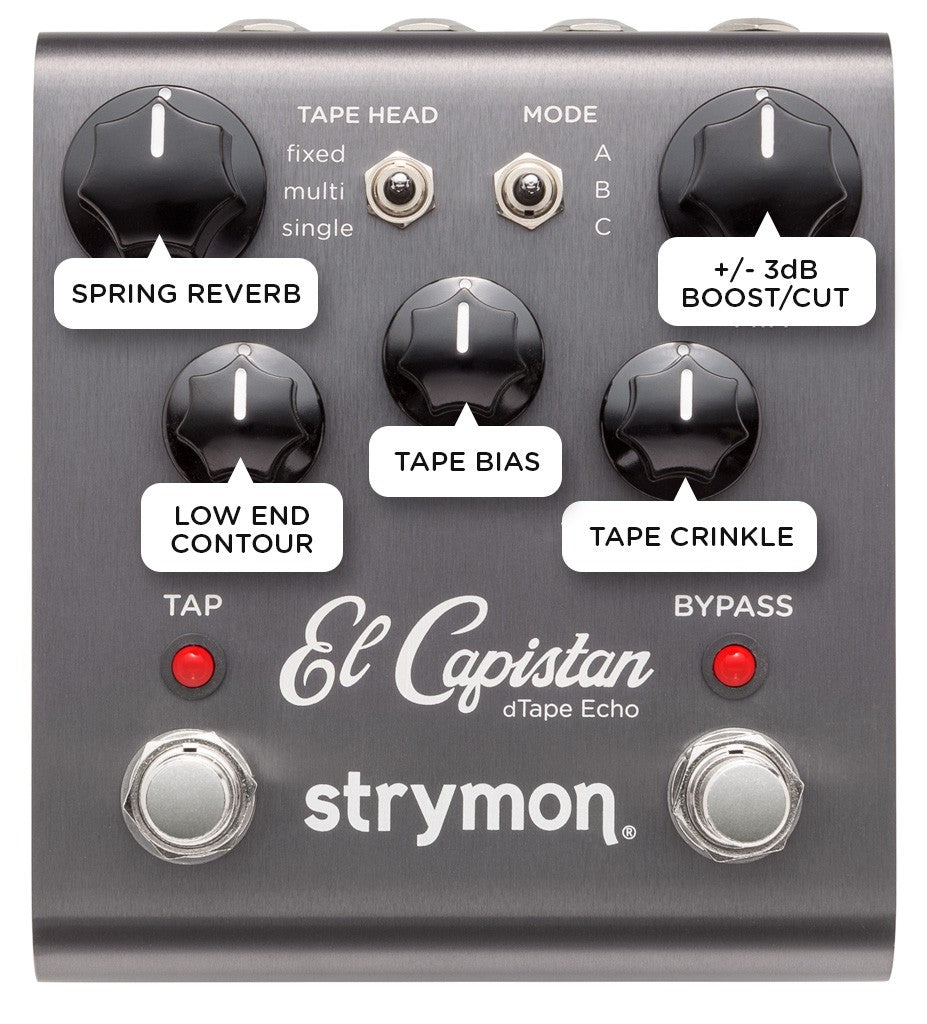 STRYMON ELCAPISTAN TAPE DELAY PEDAL - Music Planet New Zealand