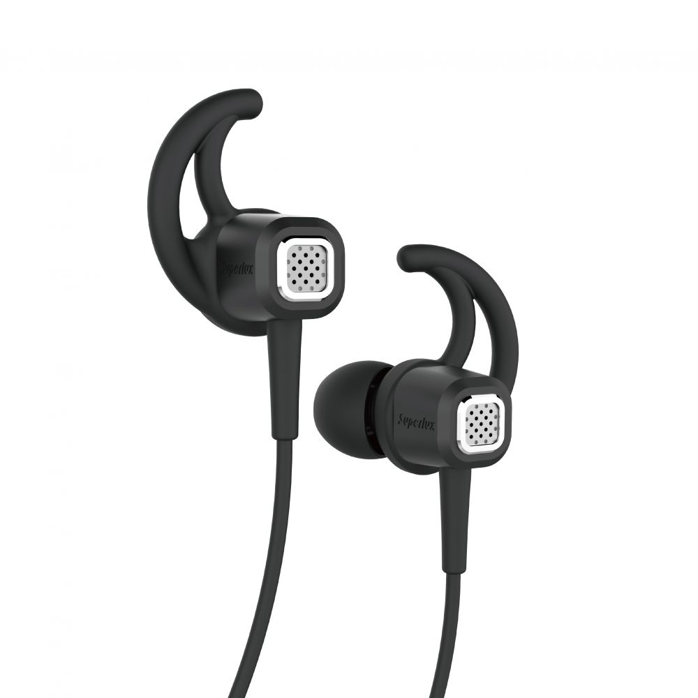 SUPERLUX HD387 BLACK IN EAR HEADPHONES - Music Planet New Zealand