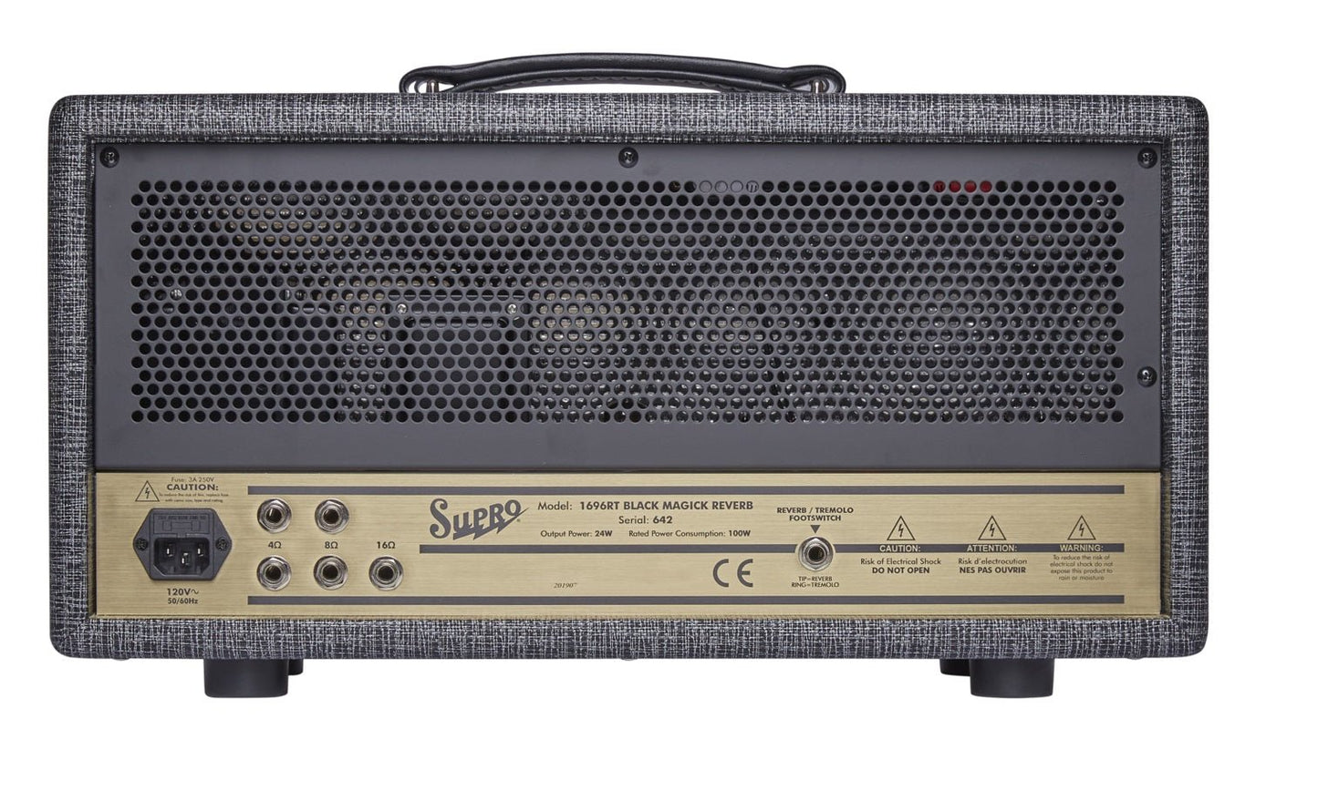 SUPRO BLACK MAGICK REVERB HEAD - Music Planet New Zealand