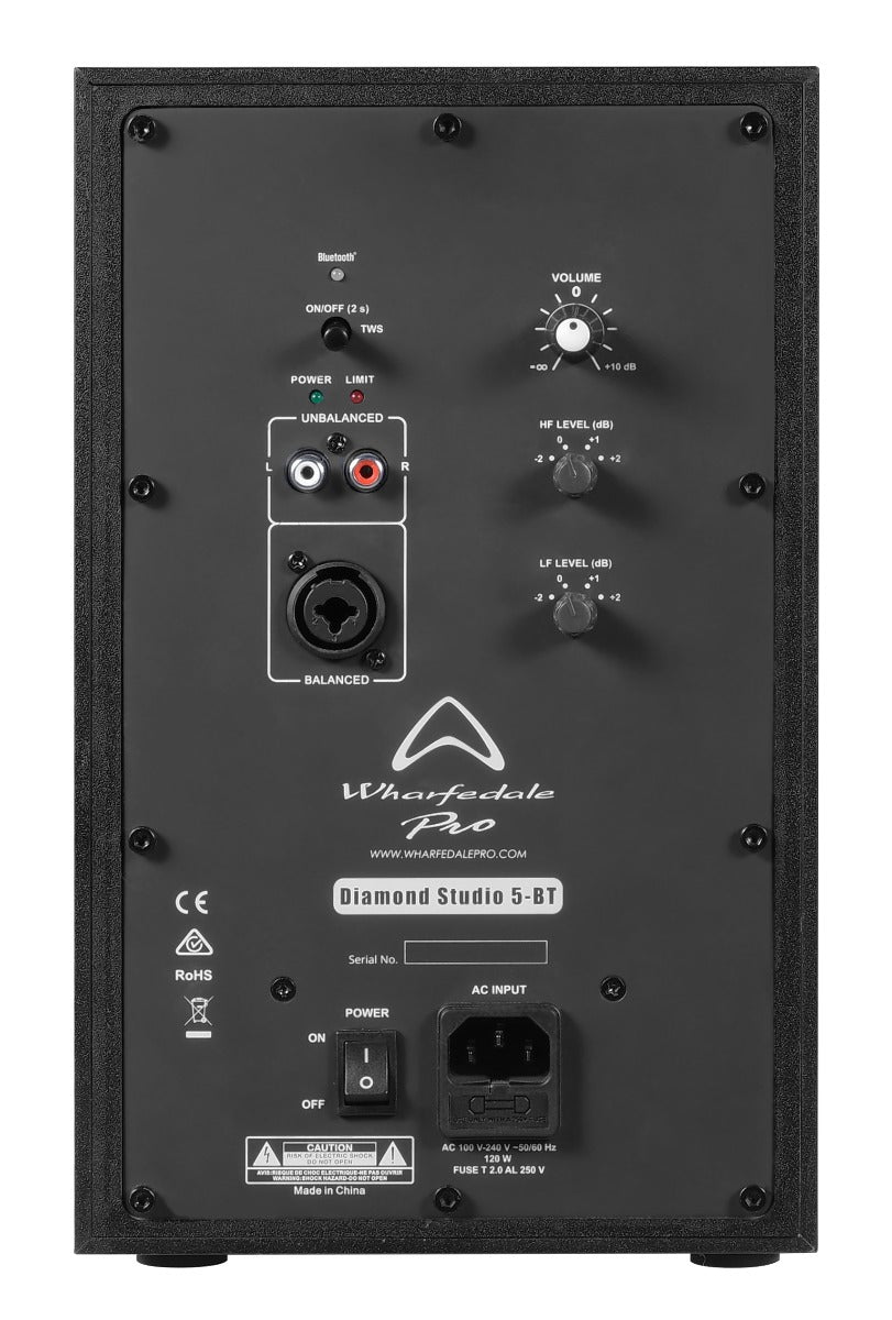 WHARFEDALE 5" STUDIO MONITOR BT (SINGLE) - Music Planet New Zealand