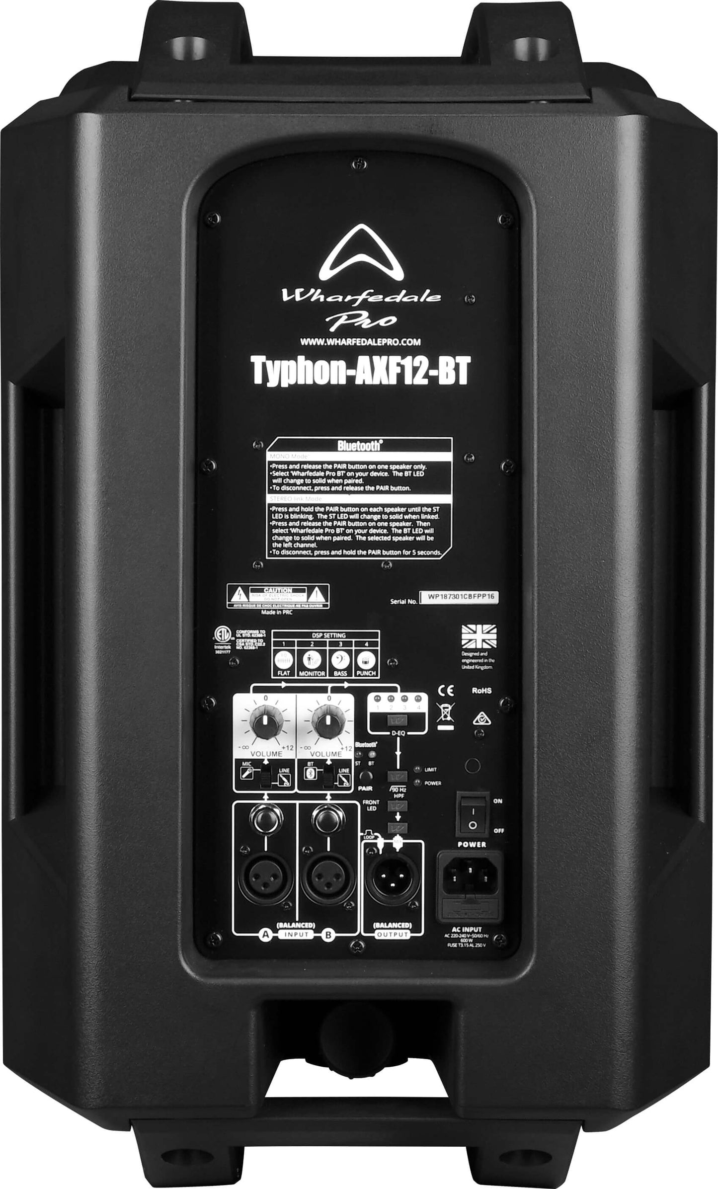 Wharfedale Pro Typhon AXF12 12" Active Loudspeaker wBT - Music Planet NZ