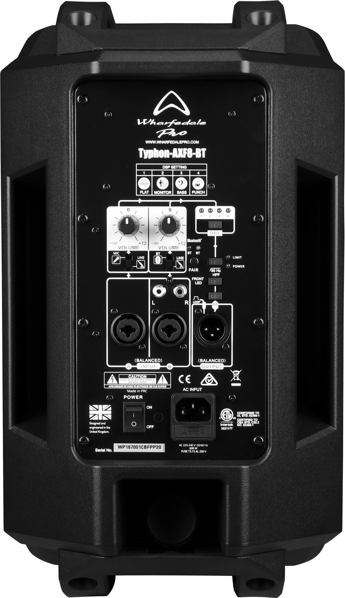 Wharfedale Pro Typhon AXF8 8" Active Loudspeaker w/BT - Music Planet NZ