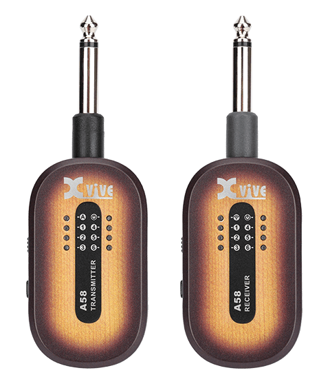 XVive A58 5.8GHz Wireless Guitar System in Sunburst - Music Planet NZ