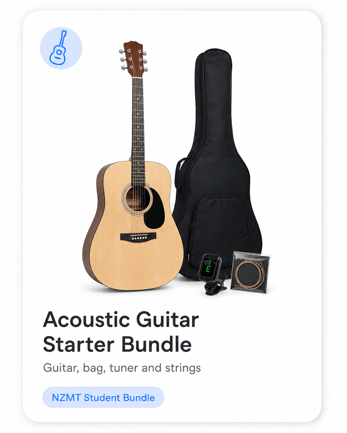 Acoustic Guitar Starter Bundle