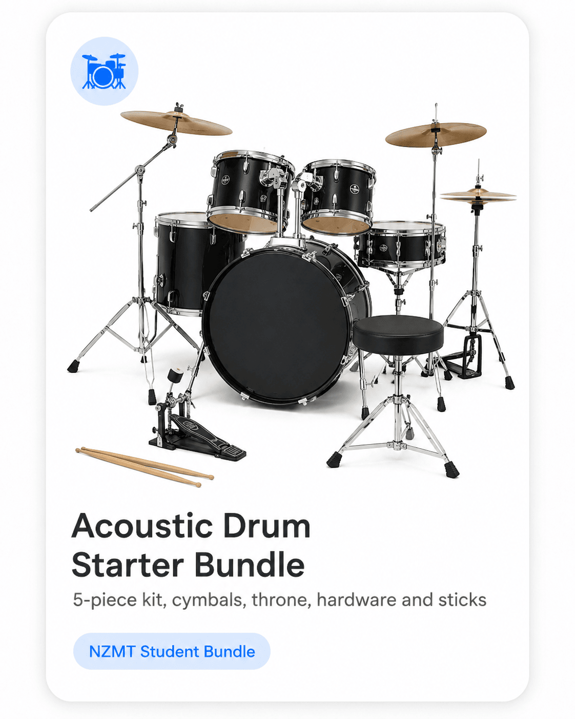 Acoustic Drum Starter Bundle