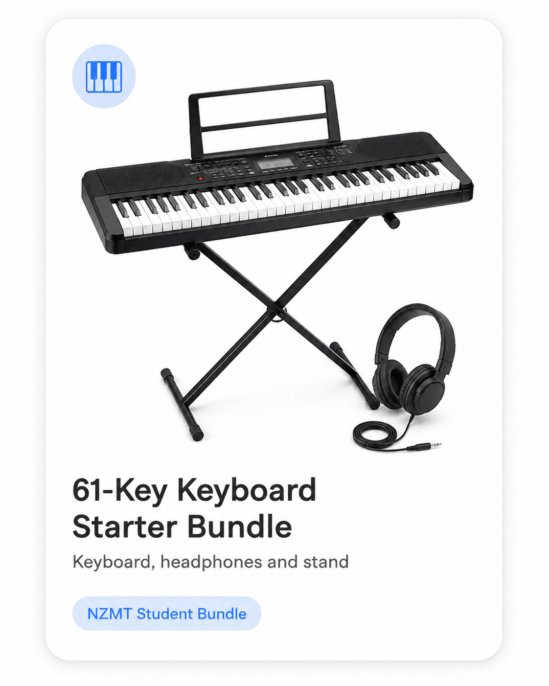 61-Key Keyboard Starter Bundle