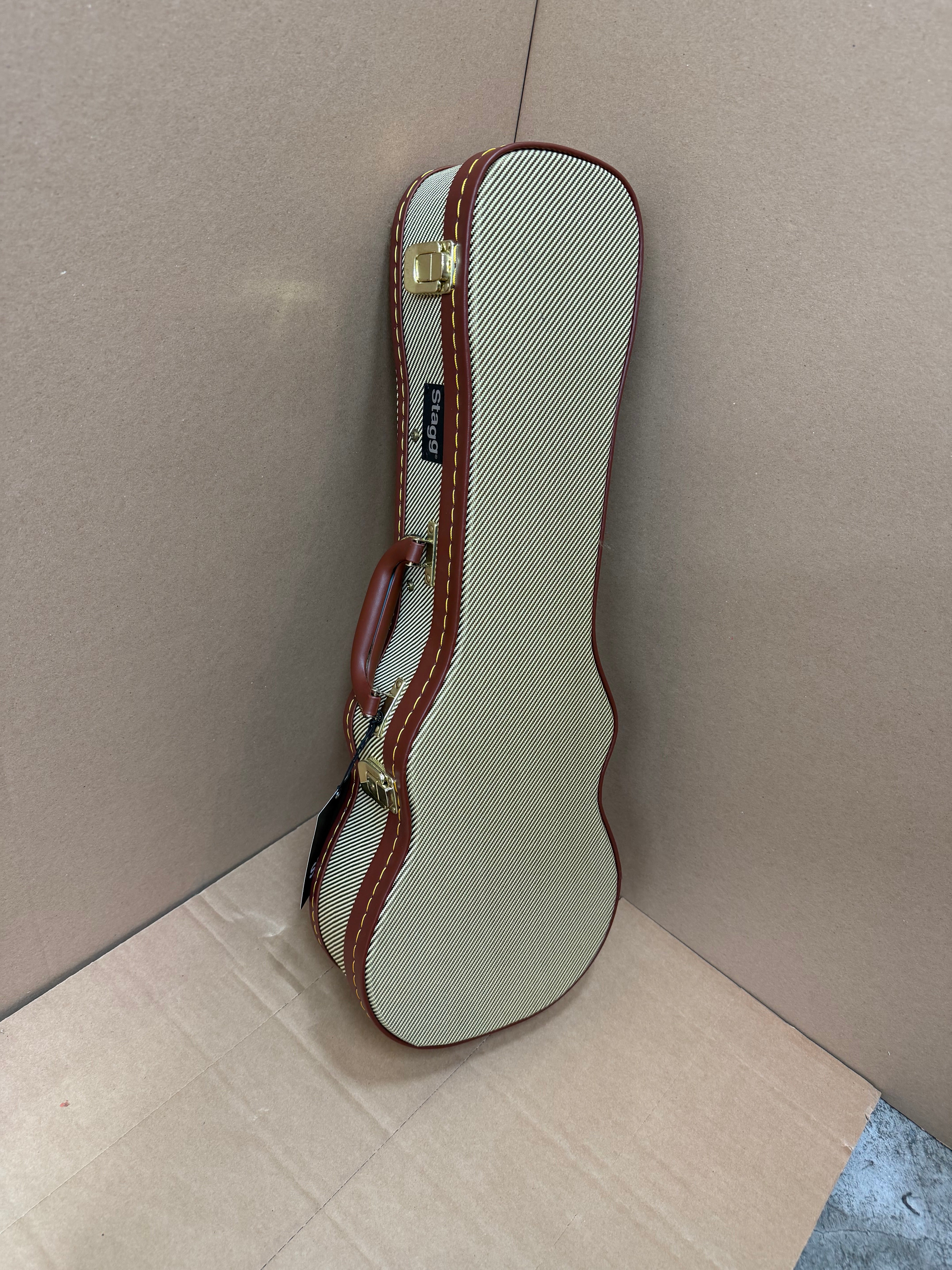 Stagg GCX‑UKC Vintage‑Style Concert Ukulele Case – B-Stock