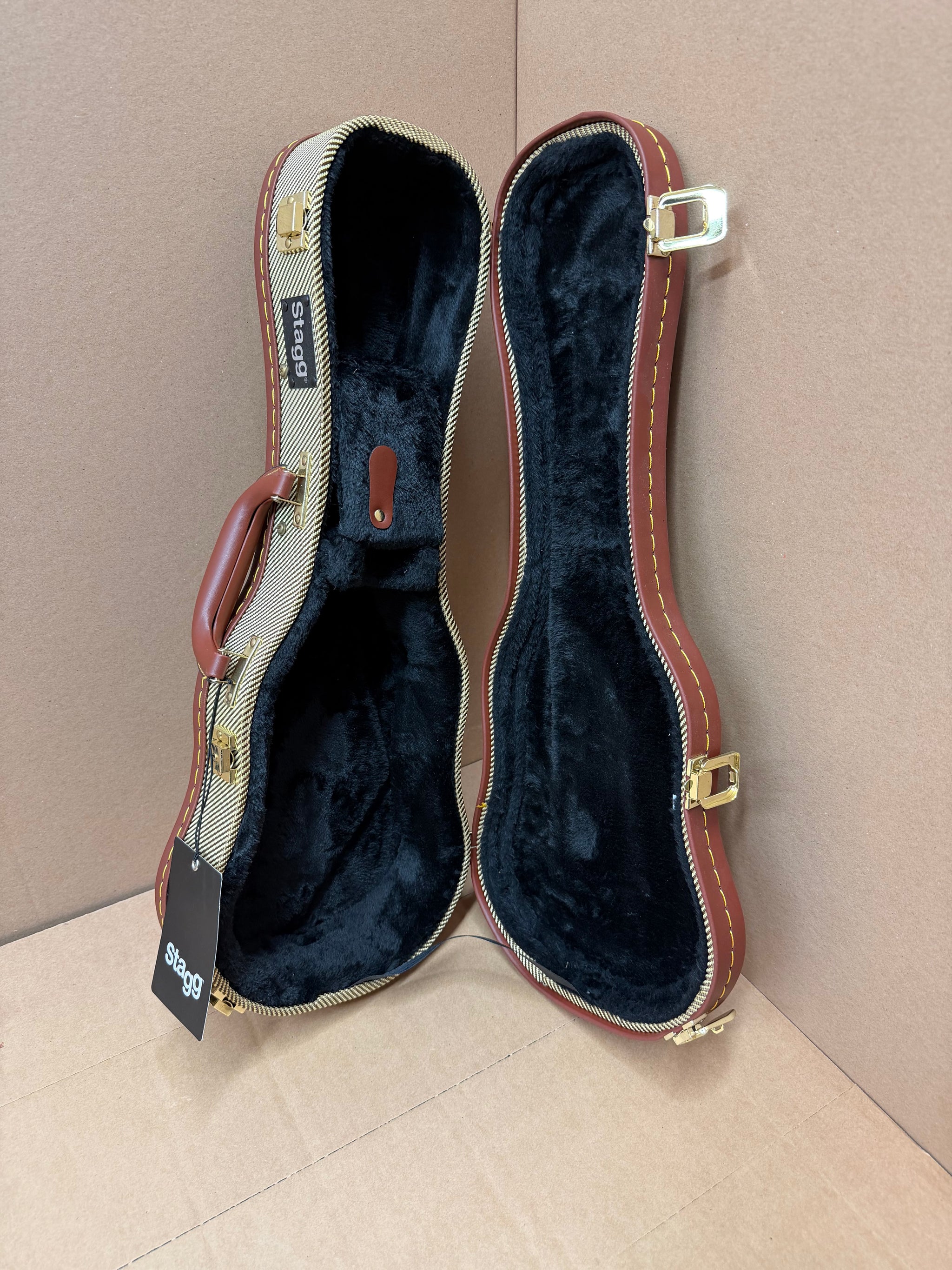 Stagg GCX‑UKS Vintage‑Style Soprano Ukulele Case - B-Stock
