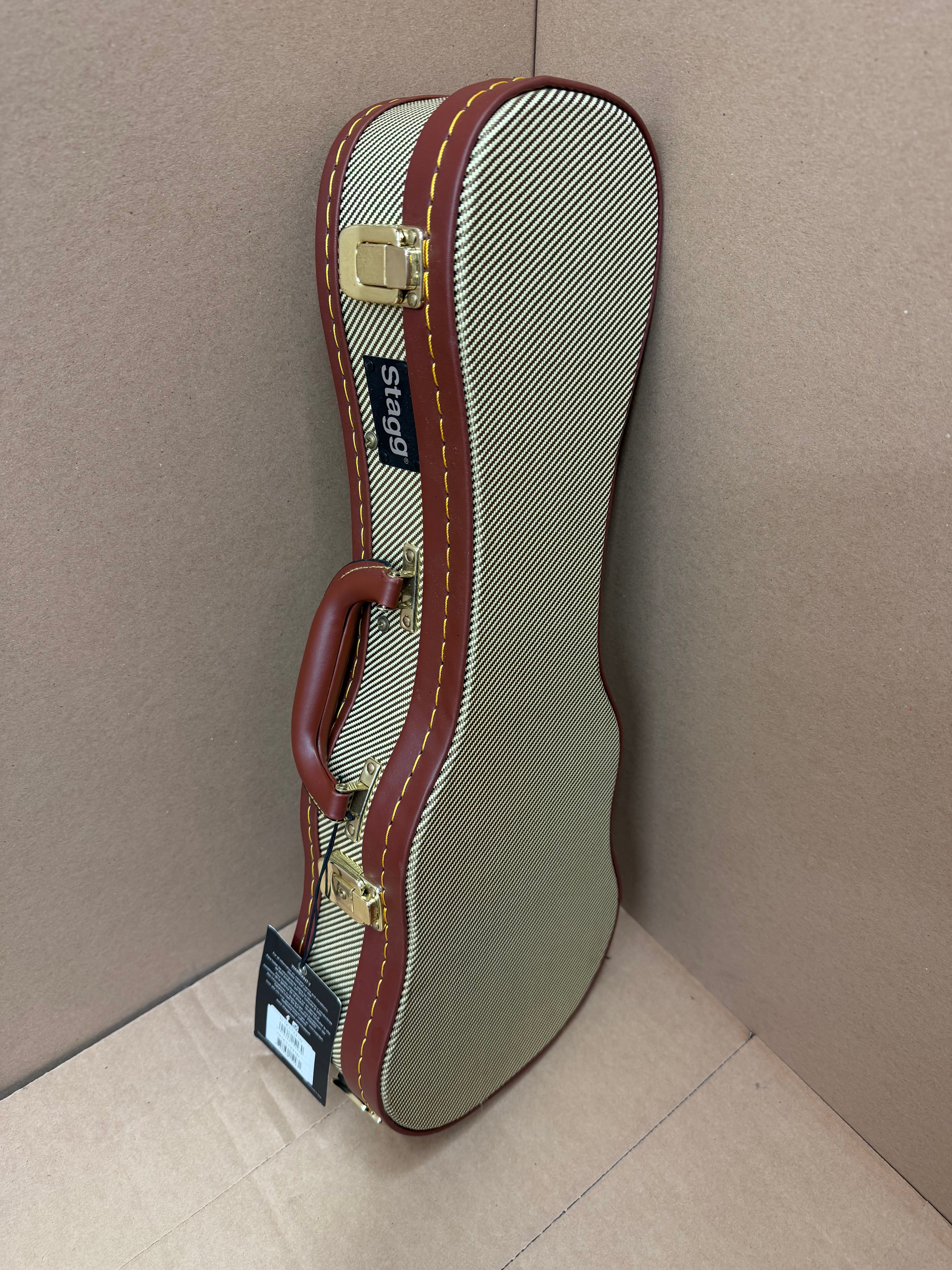 Stagg GCX‑UKS Vintage‑Style Soprano Ukulele Case - B-Stock