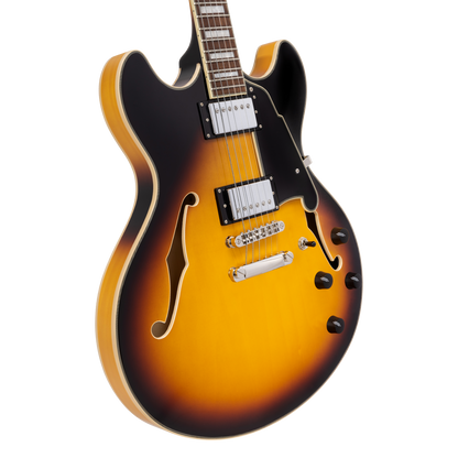 D'Angelico Premier DC Electric Guitar - Vintage Sunburst