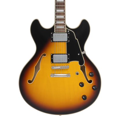 D'Angelico Premier DC Electric Guitar - Vintage Sunburst