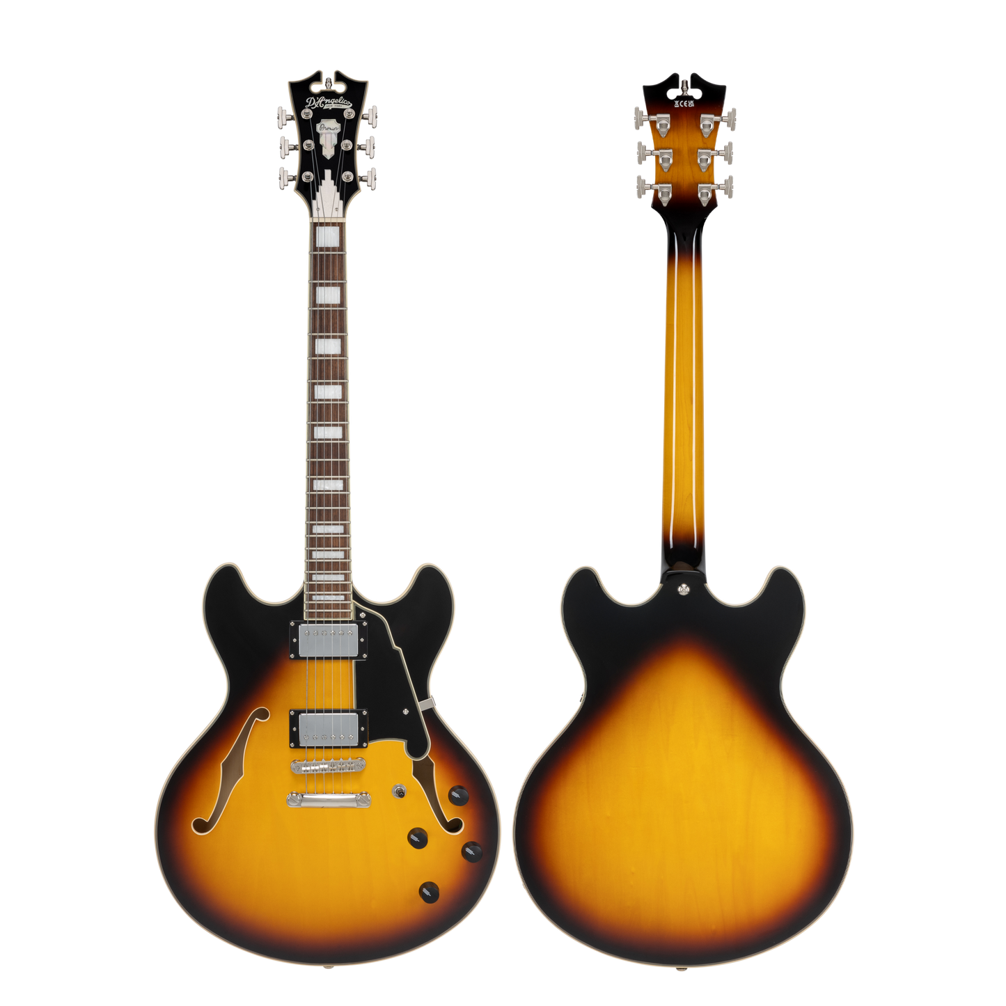 D'Angelico Premier DC Electric Guitar - Vintage Sunburst