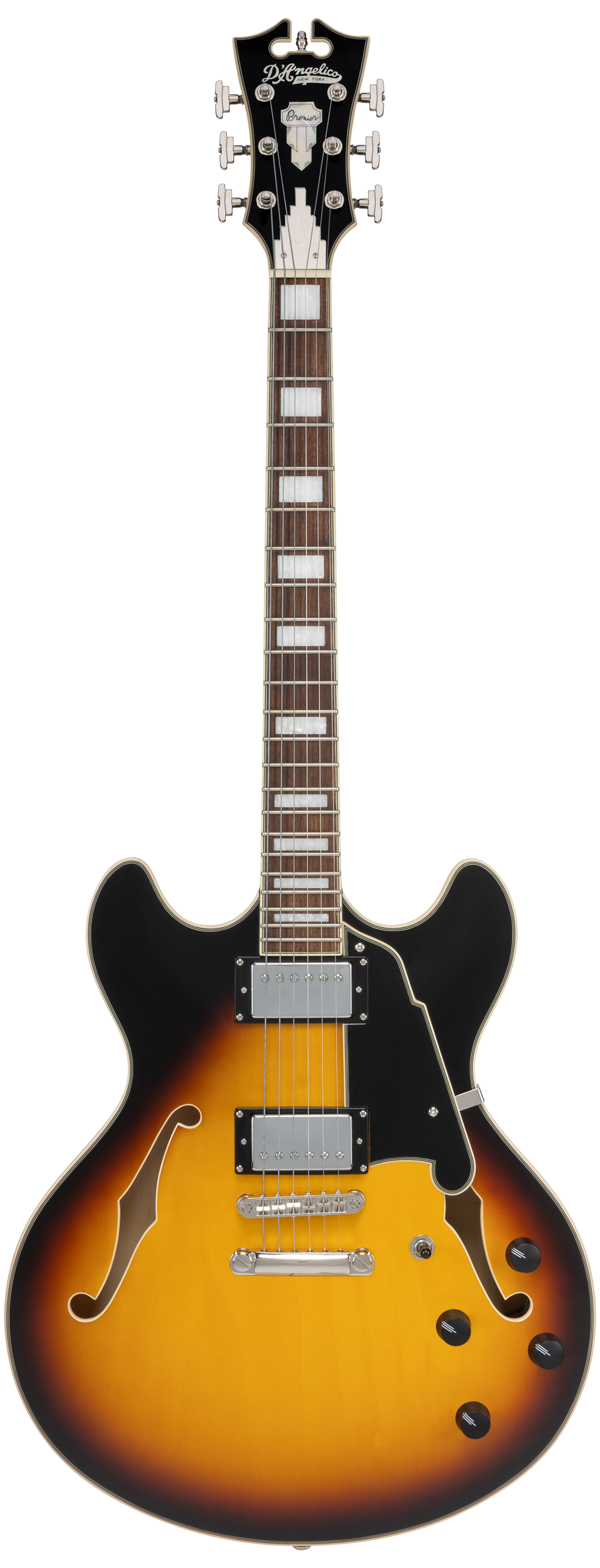 D'Angelico Premier DC Electric Guitar - Vintage Sunburst
