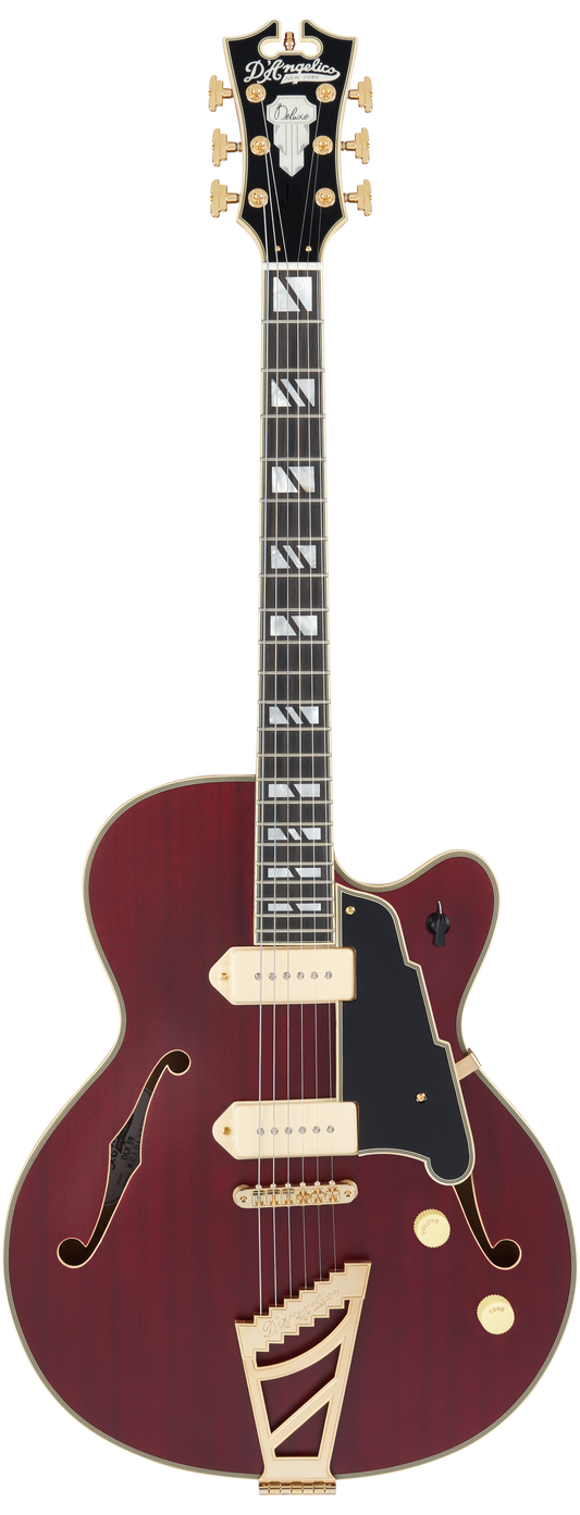D’Angelico Deluxe 59 Semi-Hollow Electric Guitar - Satin Trans Wine
