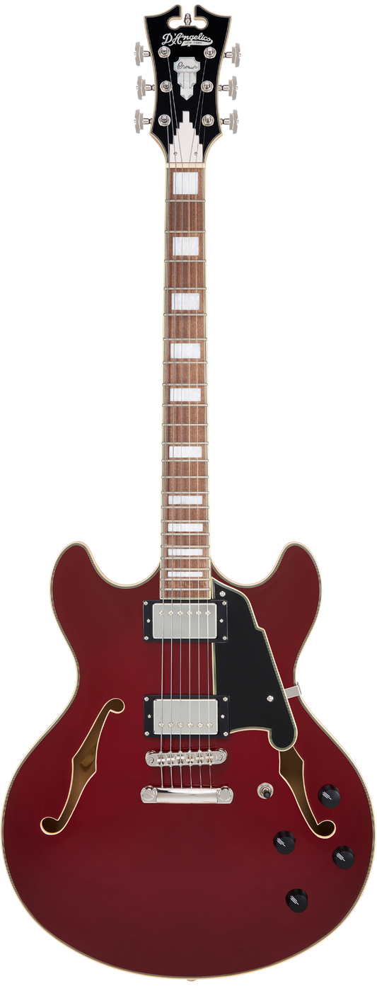 D’Angelico Premier DC Semi-Hollow Electric Guitar - Burnt Red